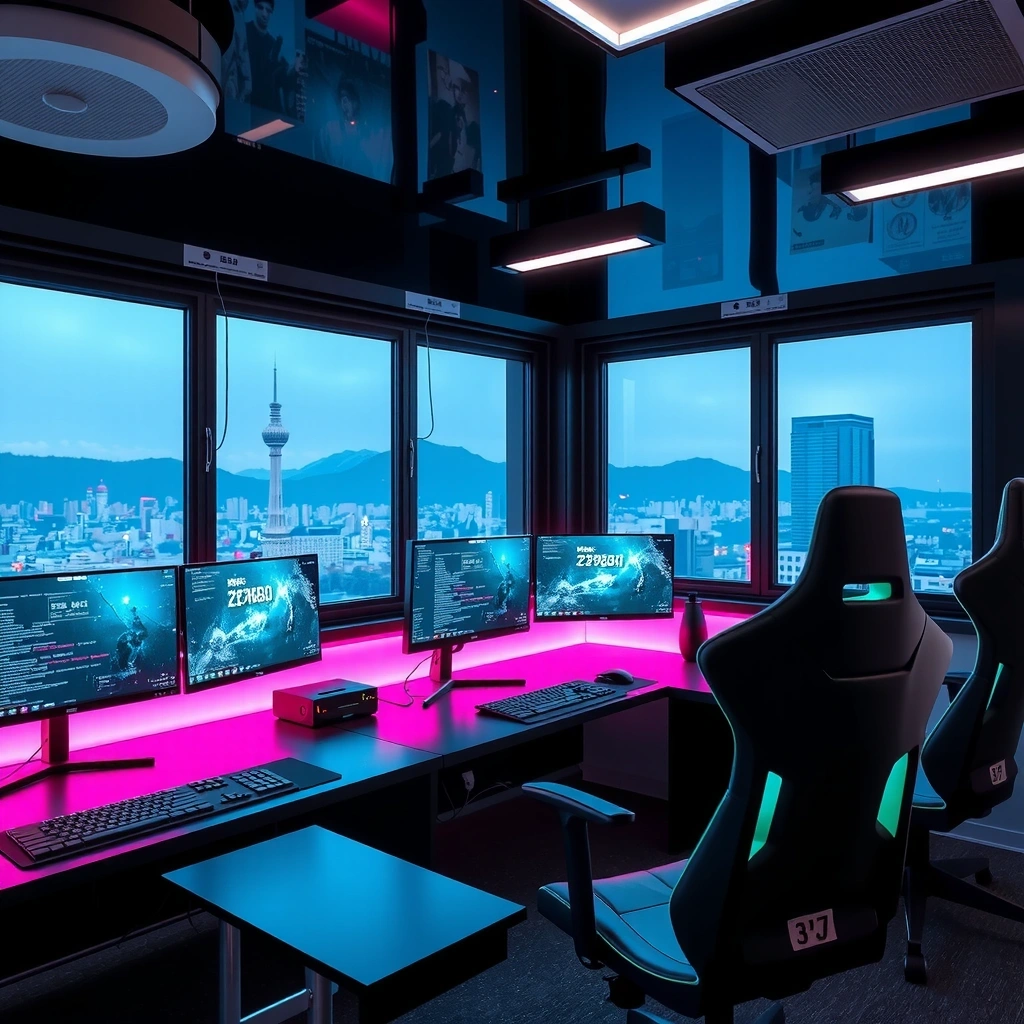 Korean gaming development workspace