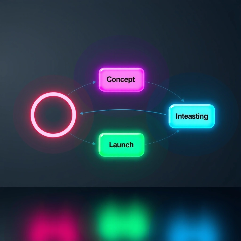Development process workflow diagram